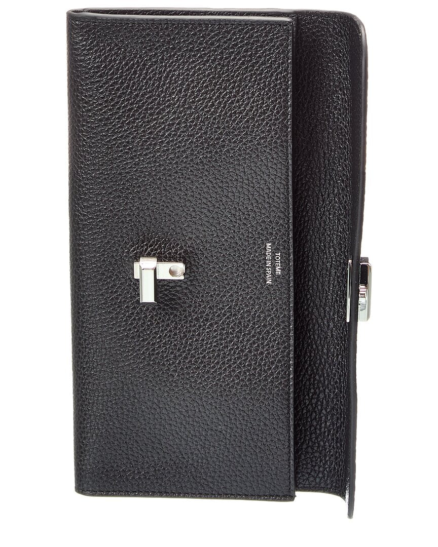 Toteme T-Lock Leather Continental Wallet