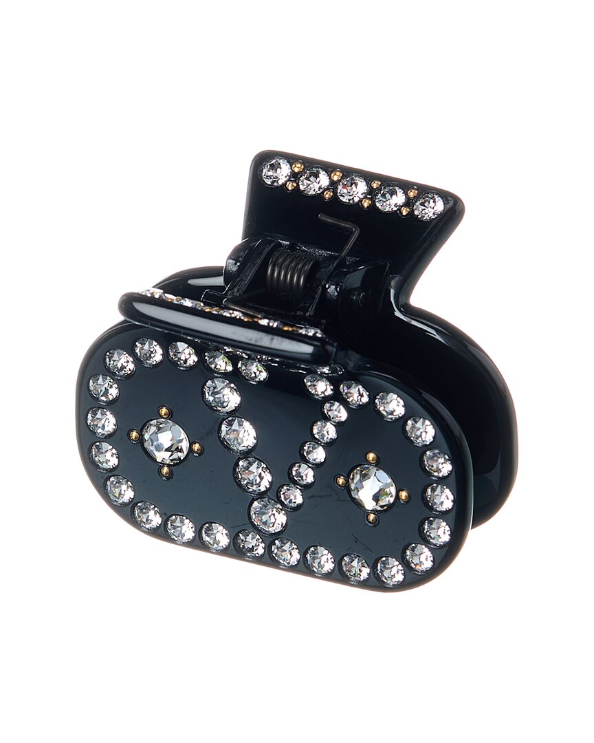 Valentino Vlogo Embellished Logo Hair Clip