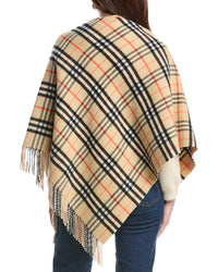 Burberry Burberry Check Wool & Cashmere-Blend Cape