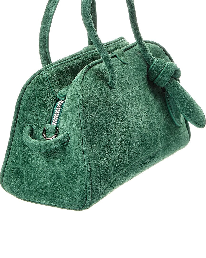 Jacquemus The Turismo Small Croc-Embossed Suede Shoulder Bag