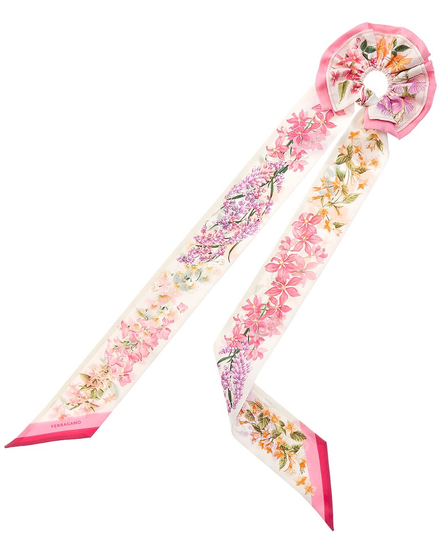 Ferragamo Salvatore Ferragamo Logo Silk Scarf