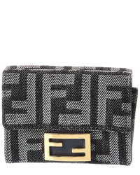 Fendi Baguette Micro Leather Card Case
