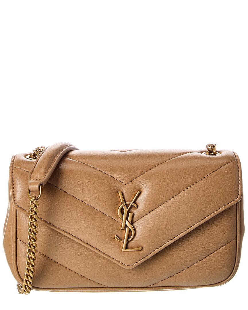 Saint Laurent Saint Laurent Loulou Mini Leather Shoulder Bag