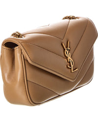 Saint Laurent Saint Laurent Loulou Mini Leather Shoulder Bag