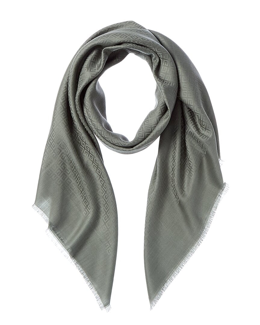 Givenchy 4G Square Large Wool & Silk-Blend Scarf