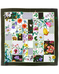 Gucci Gucci Floral Silk Scarf