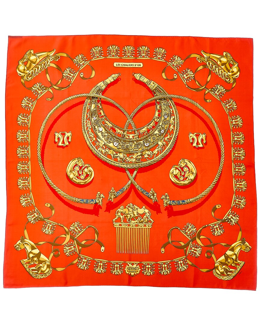 Hermès Les Cavaliers D'or Vladimir Rybaltchenko Silk Scarf (Authentic Pre-Loved)