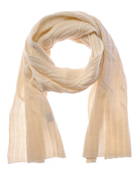 Hannah Rose Wide Cable Cashmere Scarf