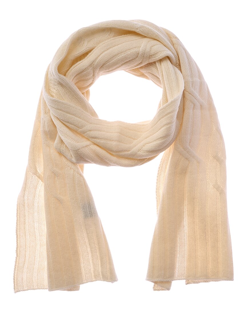 Hannah Rose Wide Cable Cashmere Scarf