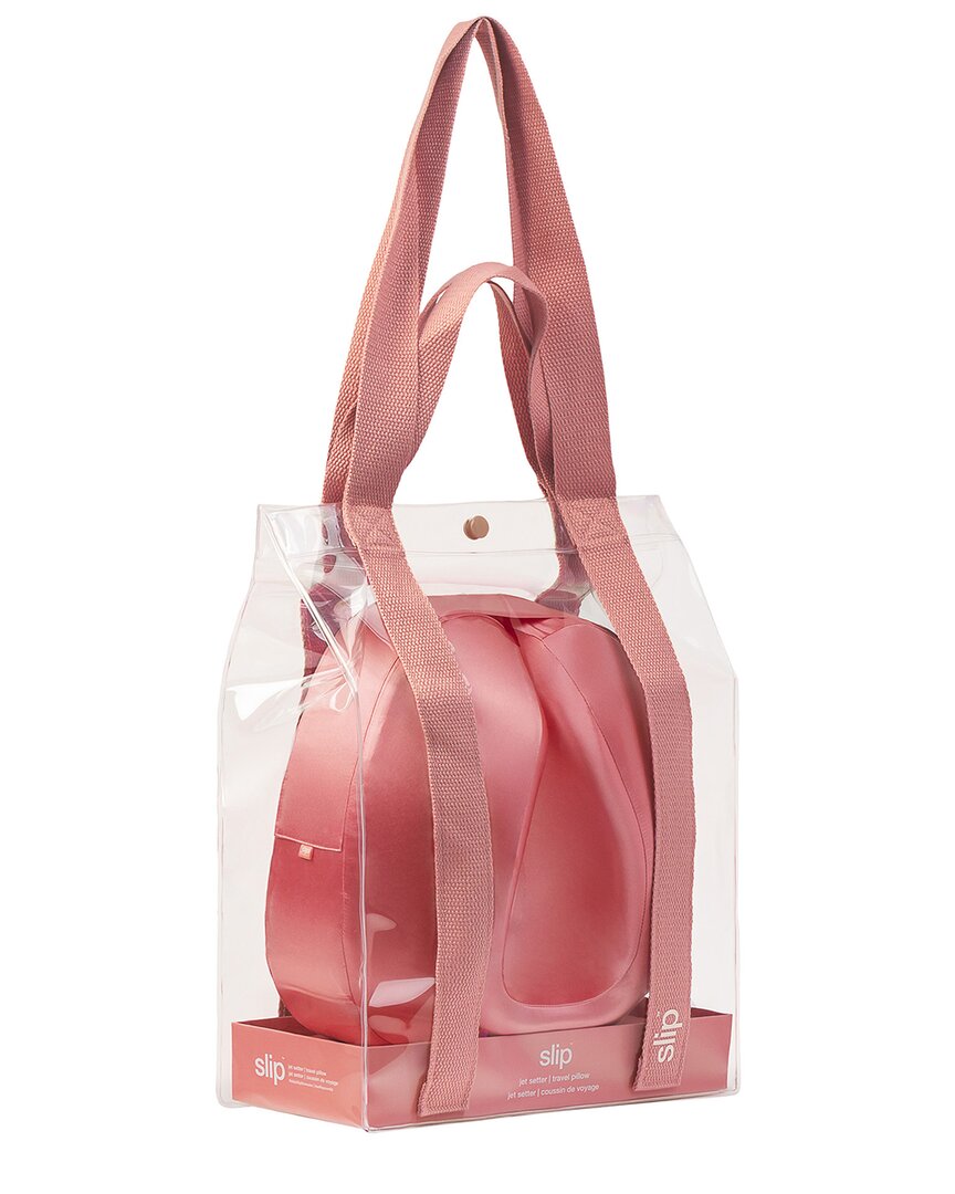 Slip® Pure Silk Jet Setter Travel Pillow - Blush