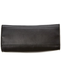 Gucci Black Leather Bamboo Nymphaea Bag (Authentic Pre-Loved)