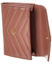 Saint Laurent Small Matelasse Leather Envelope Wallet