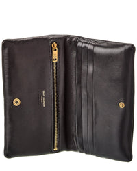 Saint Laurent Saint Laurent Calypso Large Leather Clucth