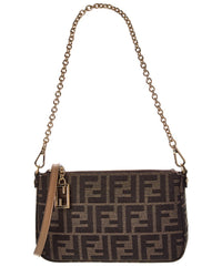 FENDI Fendi Baguette Ff Jacquard Pouch