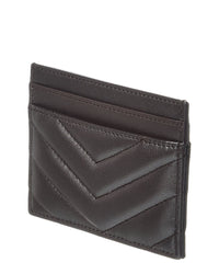 Saint Laurent Cassandre Leather Card Case