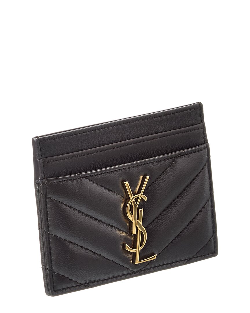 Saint Laurent Cassandre Leather Card Case