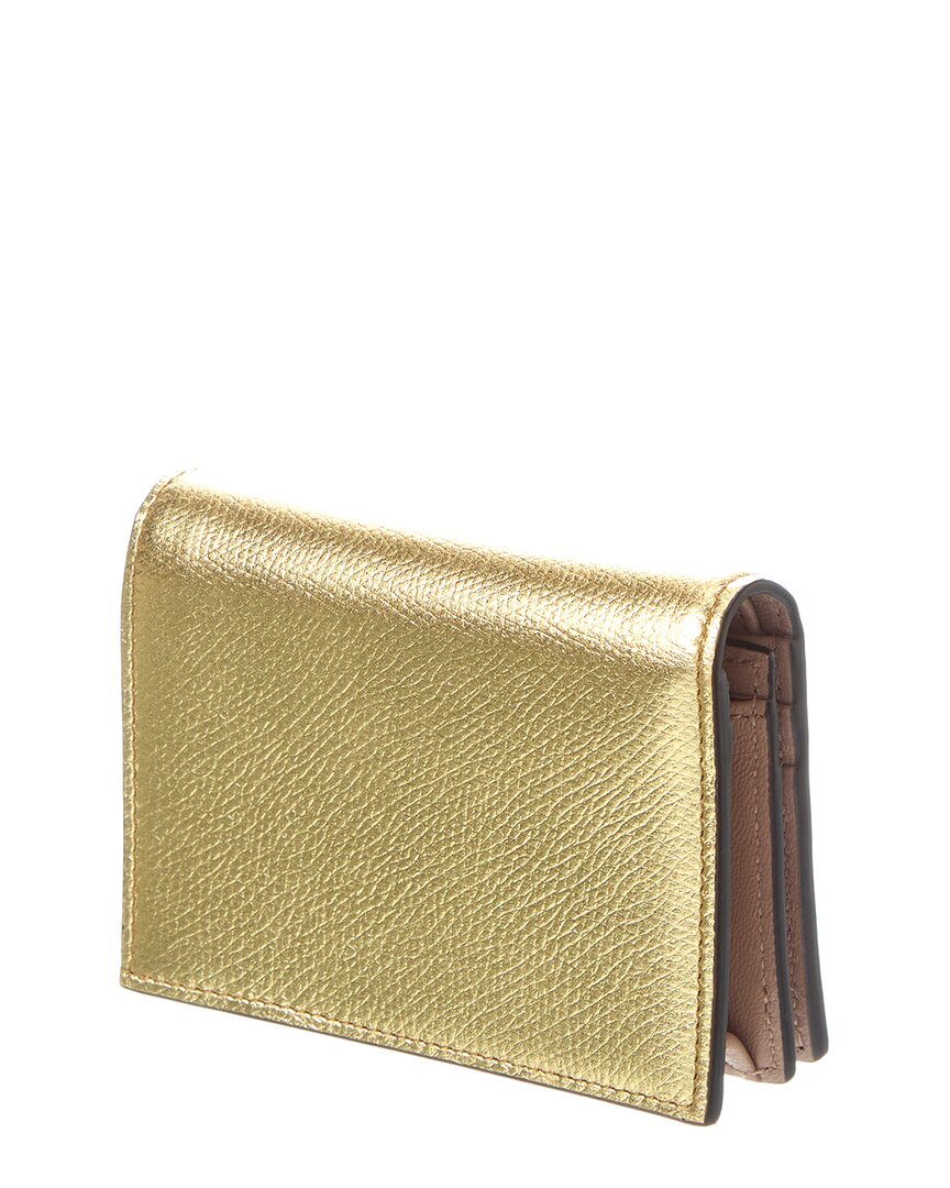 Valentino Vlogo Signature Leather Card Case