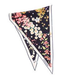 Ferragamo Ferragamo Spring Print Diamond Silk Scarf