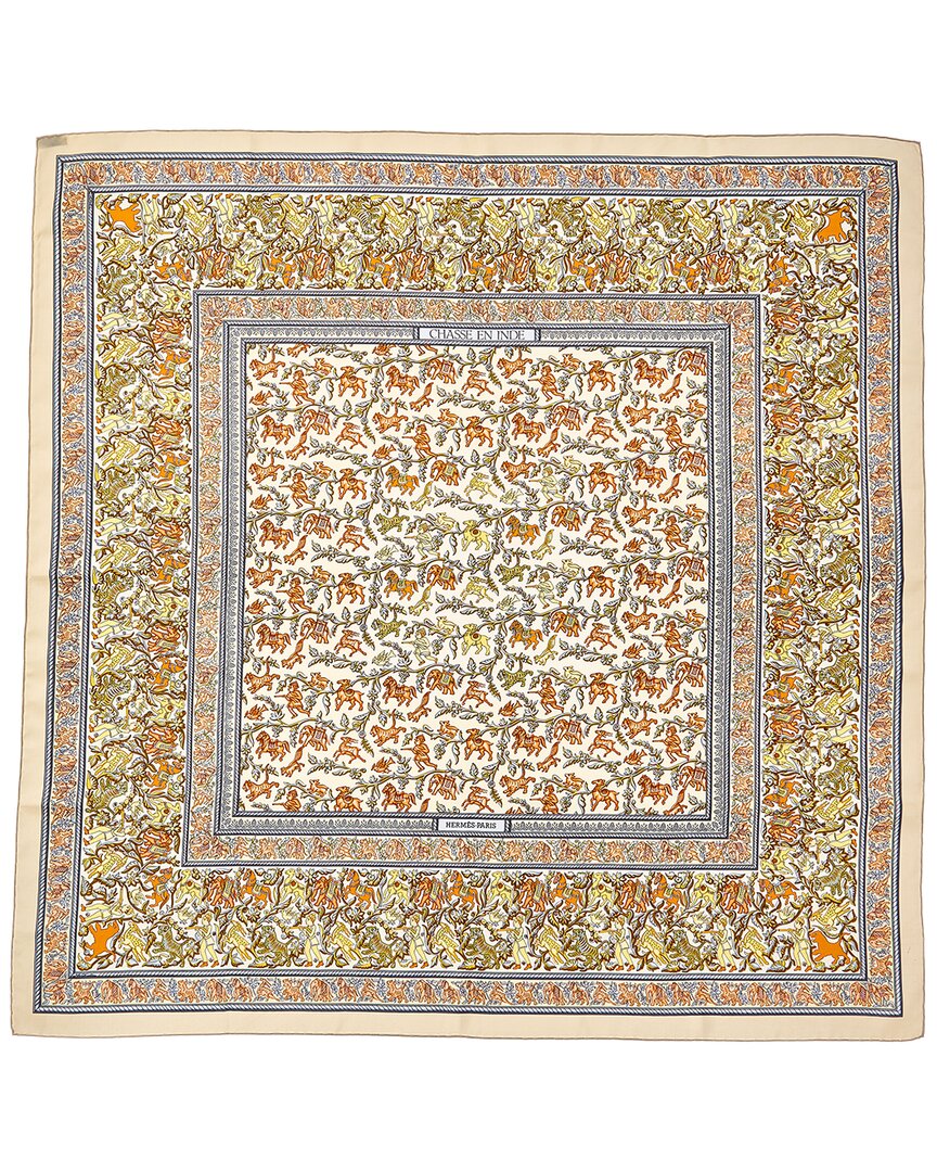 Hermès Chasse En Inde Michel Duchene Silk Scarf (Authentic Pre-Loved)