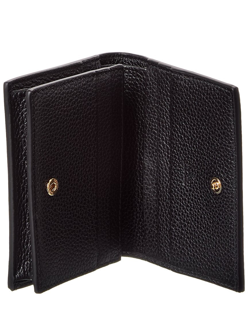 Gucci Gucci Gg Marmont Gg Supreme Canvas & Leather Card Case