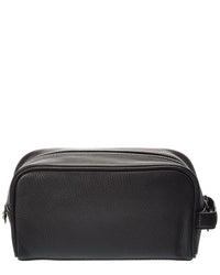 Brooks Brothers Natural Milled Textured Leather Travel Case