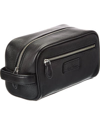 Brooks Brothers Natural Milled Textured Leather Travel Case