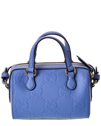Gucci Gg Super Mini Leather Top Handle Bag