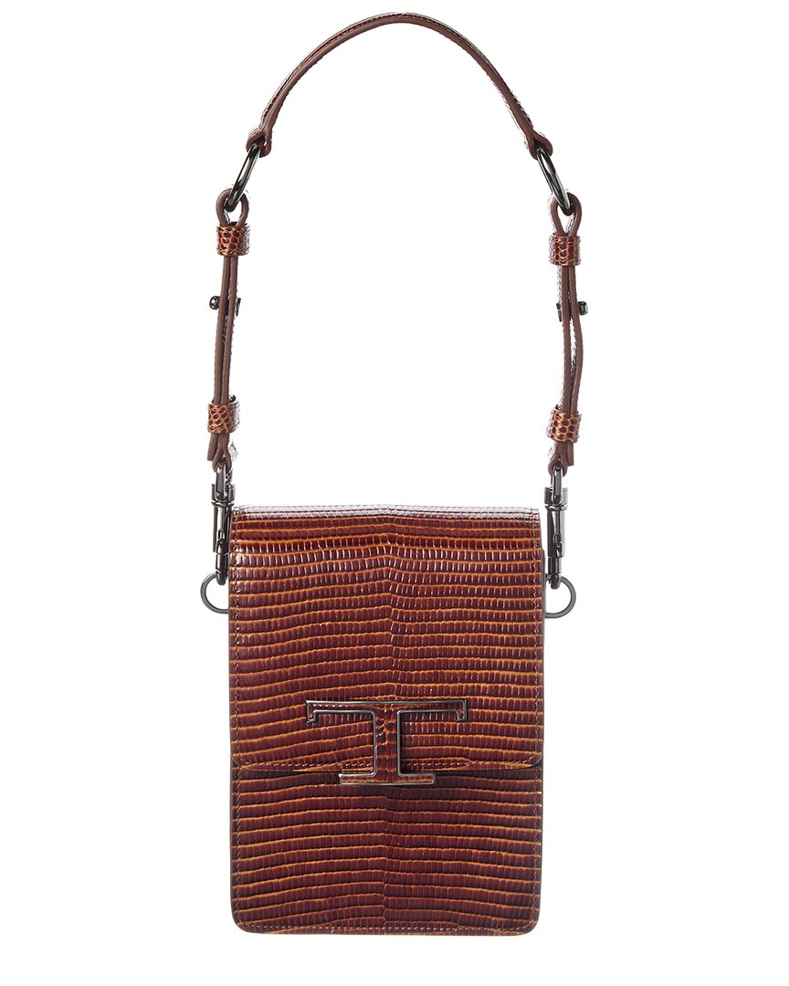 Tod’S Embossed Leather Crossbody