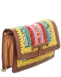 Tod’S Leather & Straw Belt Bag
