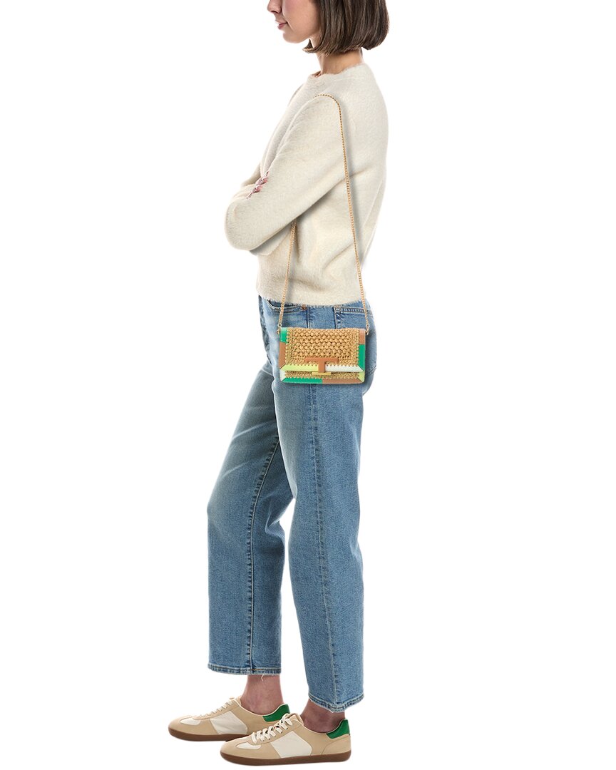 Tod’S Leather & Straw Belt Bag