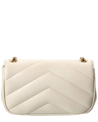Saint Laurent Saint Laurent Loulou Mini Leather Wallet On Chain