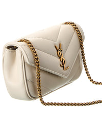 Saint Laurent Saint Laurent Loulou Mini Leather Wallet On Chain