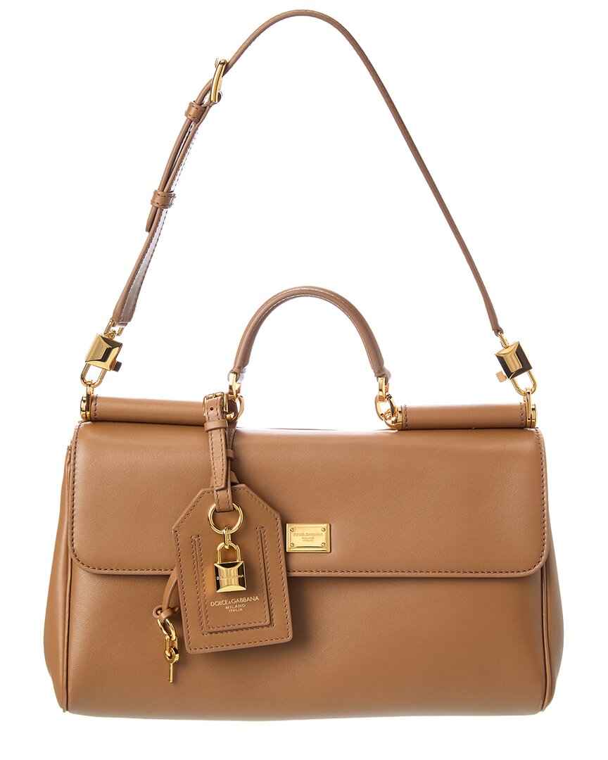 Dolce & Gabbana Dolce & Gabbana My Sicily Leather Satchel