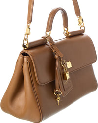 Dolce & Gabbana Dolce & Gabbana My Sicily Leather Satchel