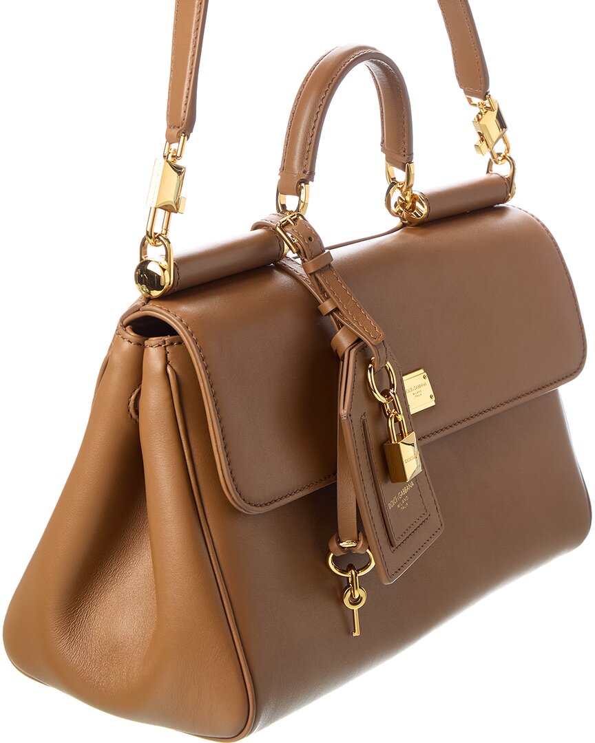 Dolce & Gabbana Dolce & Gabbana My Sicily Leather Satchel