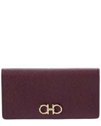 Ferragamo Ferragamo Gancini Leather Continental Wallet