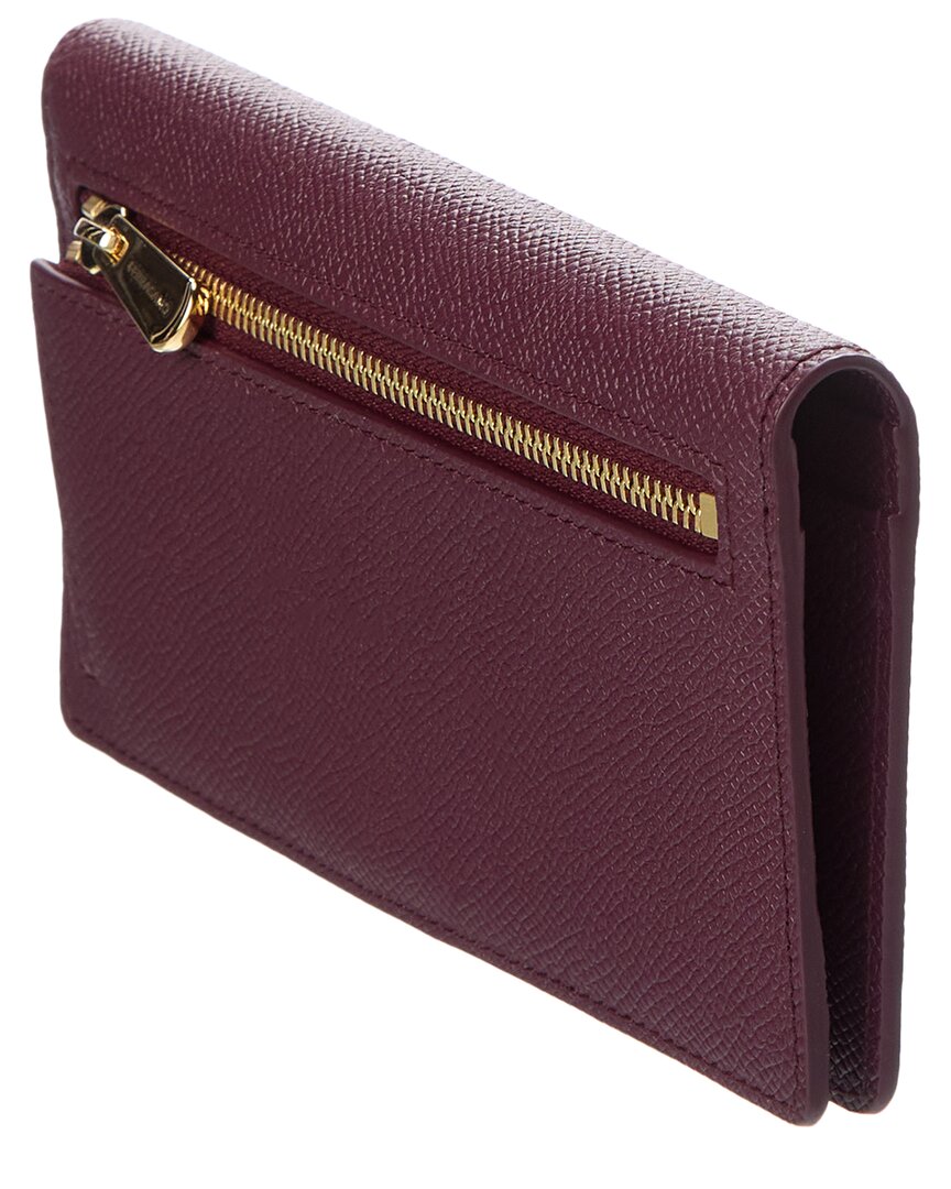 Ferragamo Ferragamo Gancini Leather Continental Wallet