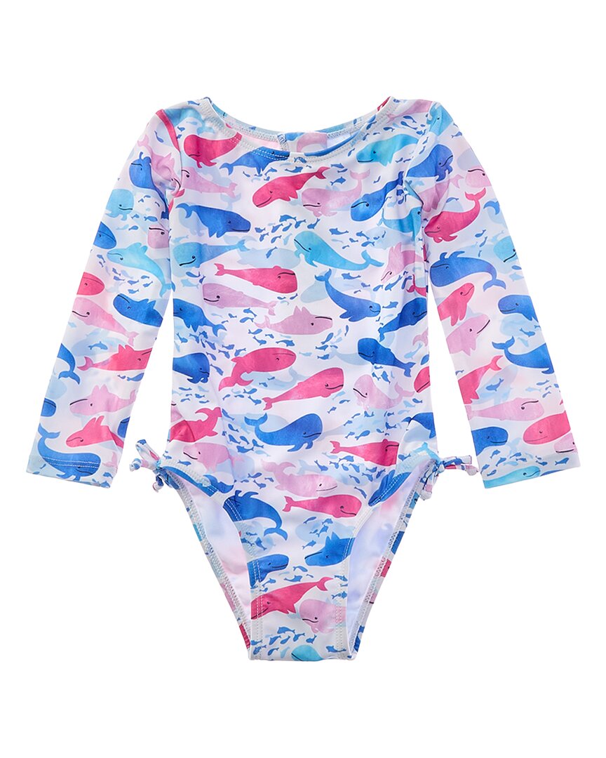 Flap Happy One Piece Rosy Whales Swimsuit