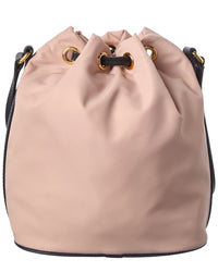 Burberry Burberry Nylon & Leather Bucket Bag