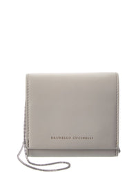 Brunello Cucinelli Brunello Cucinelli Leather Wallet On Chain