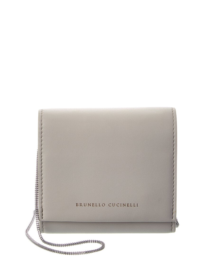 Brunello Cucinelli Brunello Cucinelli Leather Wallet On Chain