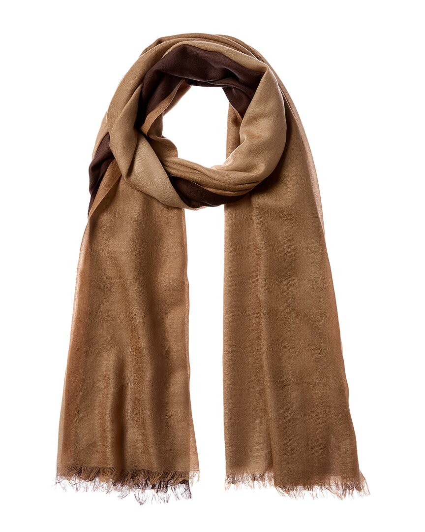 Sofia Cashmere Sofiacashmere Ombre Cashmere Wrap, Brown
