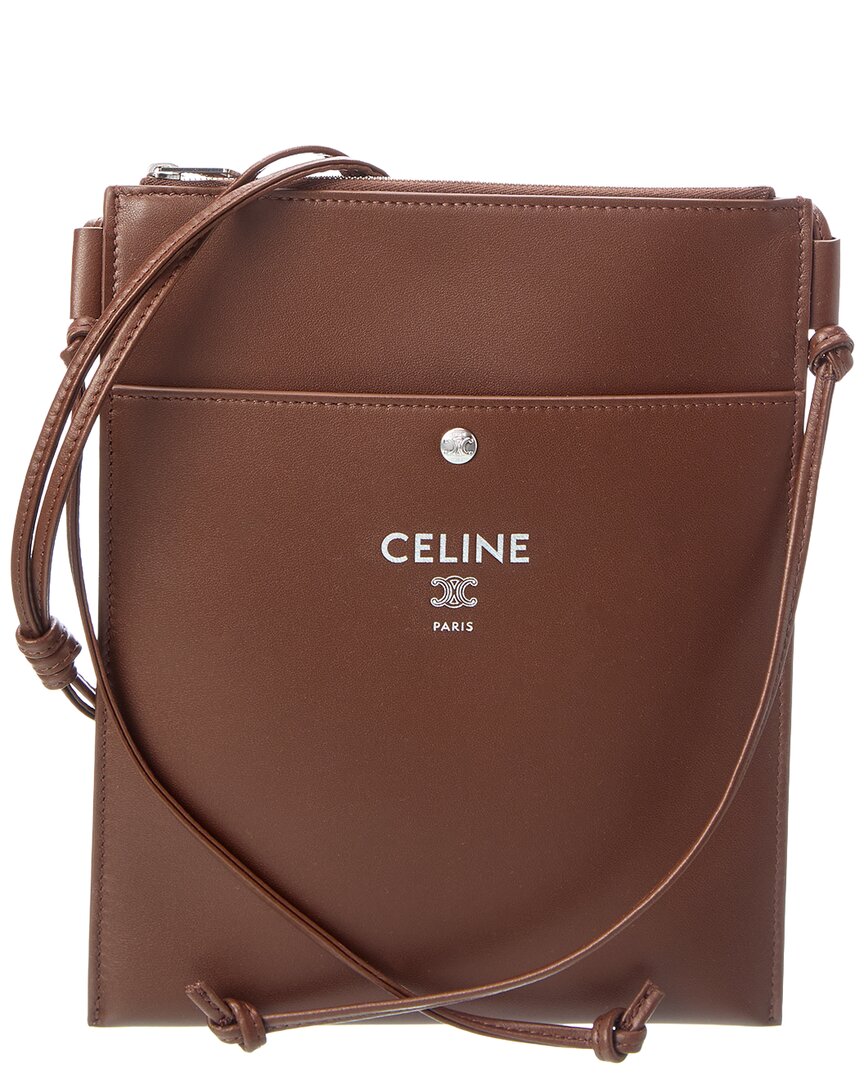 CELINE Celine Sharp Take Away Leather Pouch