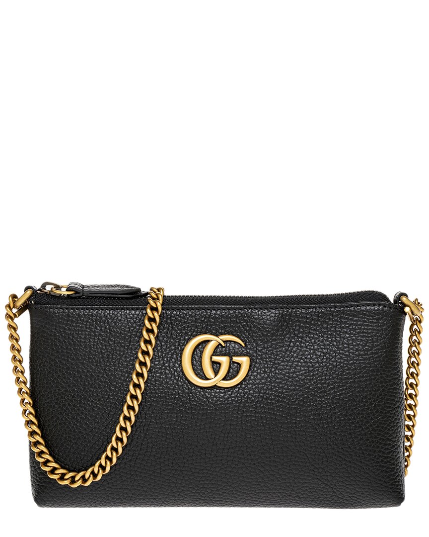 Gucci Gg Marmont Leather Crossbody ONE SIZE Black