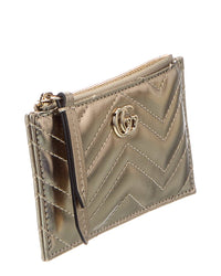 Gucci Gucci Gg Marmont Leather Key Pouch