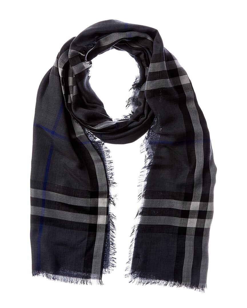 Burberry Burberry Check Wool & Silk-Blend Scarf