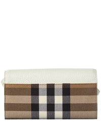 Burberry Burberry Check Canvas & Leather Crossbody
