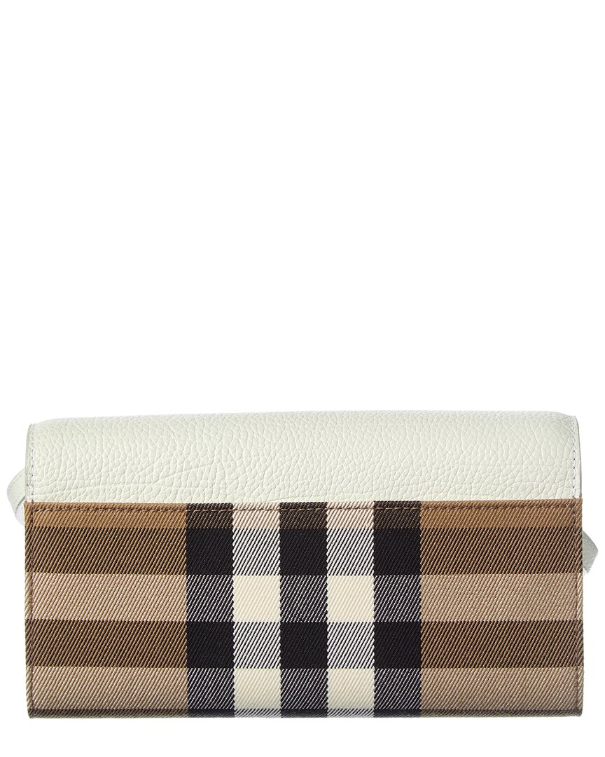 Burberry Burberry Check Canvas & Leather Crossbody