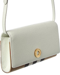 Burberry Burberry Check Canvas & Leather Crossbody