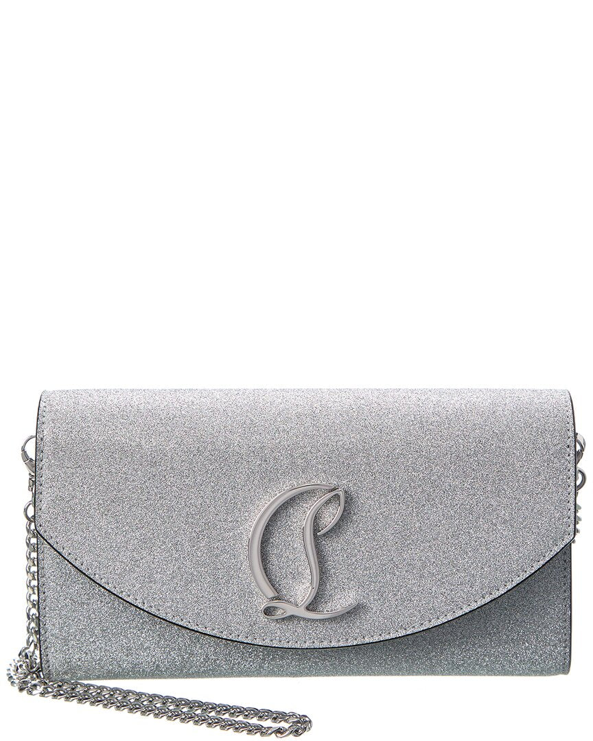 Christian Louboutin Christian Louboutin Loubi54 Glitter Leather Wallet On Chain